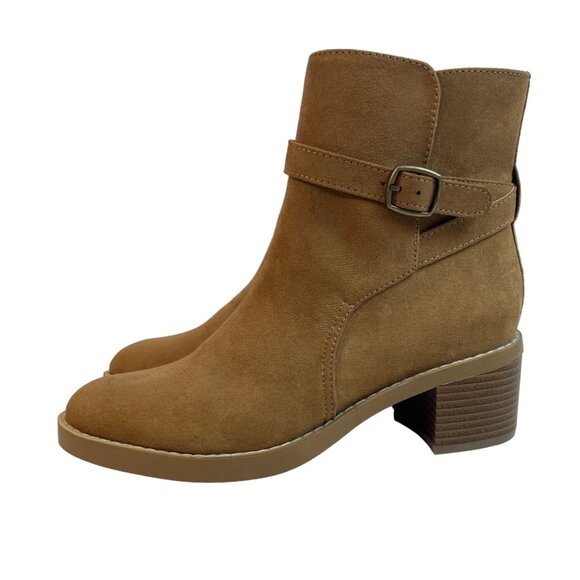 Loft Women's Brown Side Zippper Wedge Ankle Booties Sz 6.5M - NWOB - Picture 6 of 11